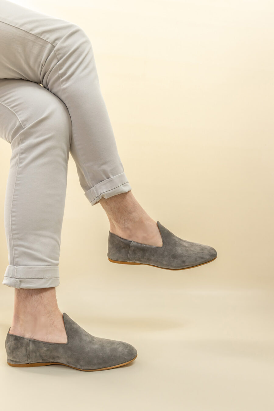 Mocassins slippers · daim gris – Image 2