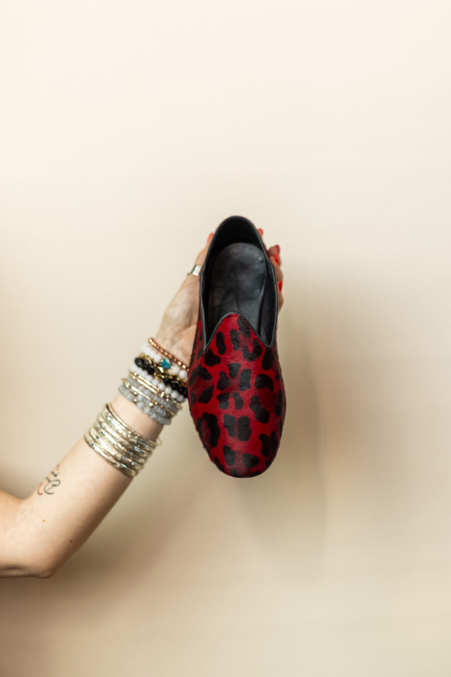 Mocassins slippers · léopard rouge – Image 5