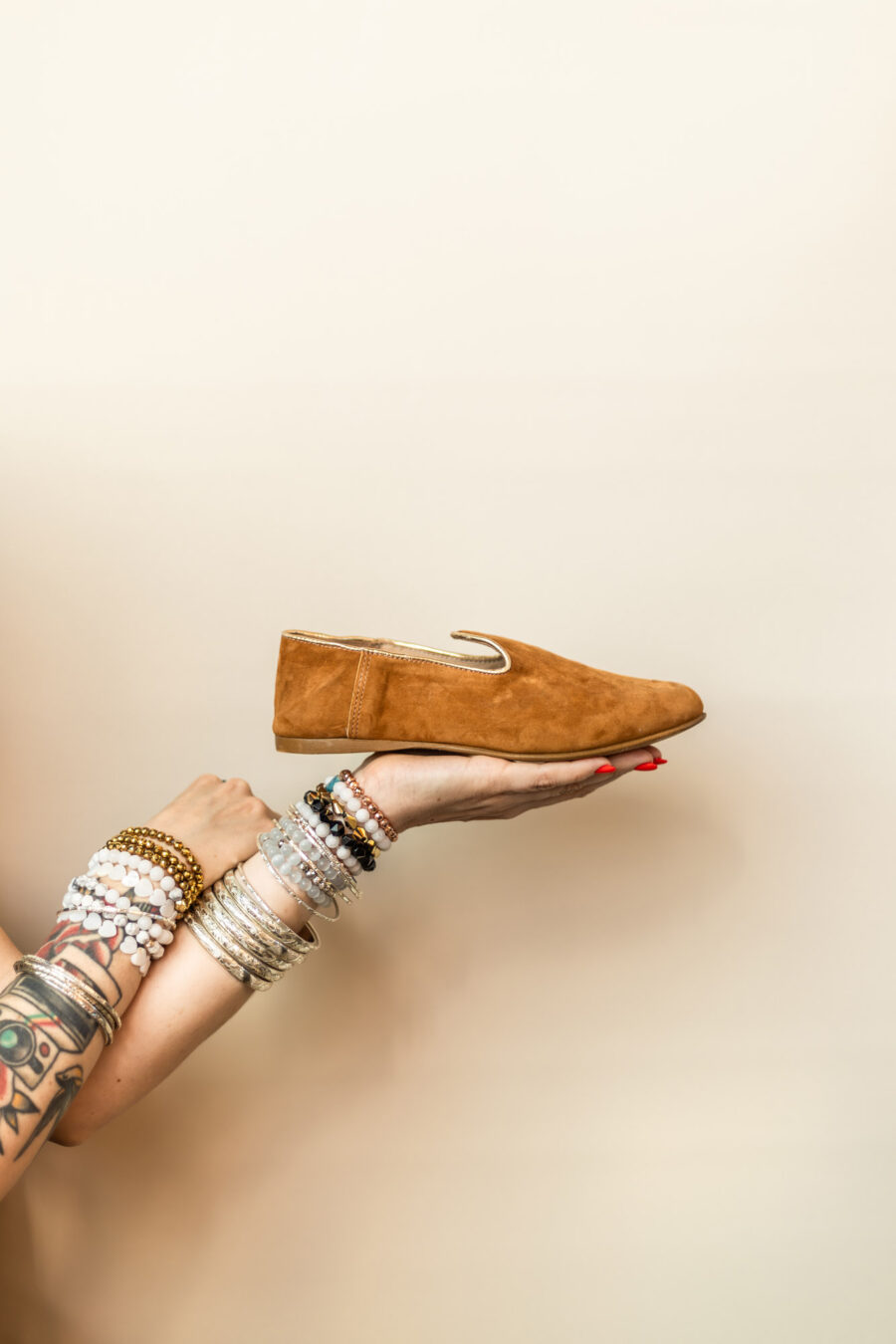 Mocassins slippers · cognac doré – Image 4