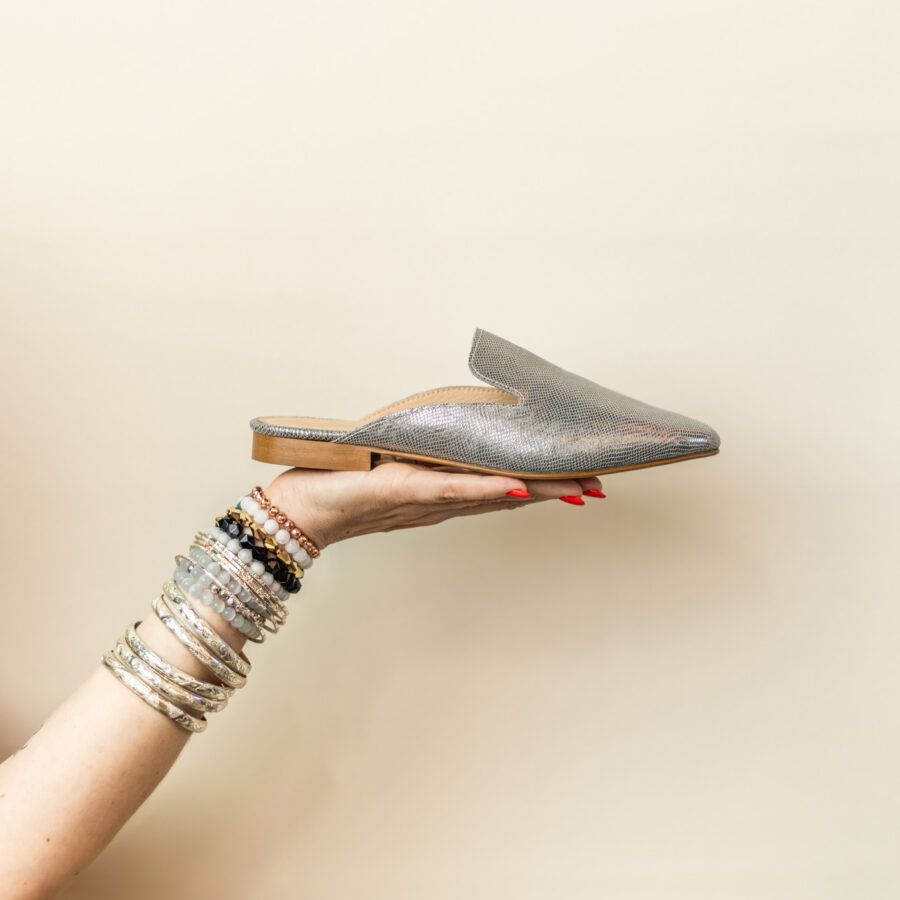 Mules · serpent argent