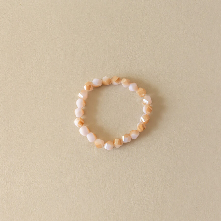 Bracelet cristal · beige nude marbré