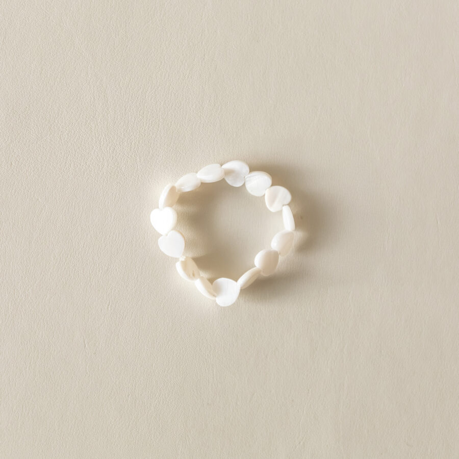 Duo maman enfant – bracelets en cœurs de nacre – Image 3