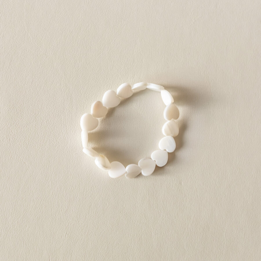 Duo maman enfant – bracelets en cœurs de nacre – Image 5