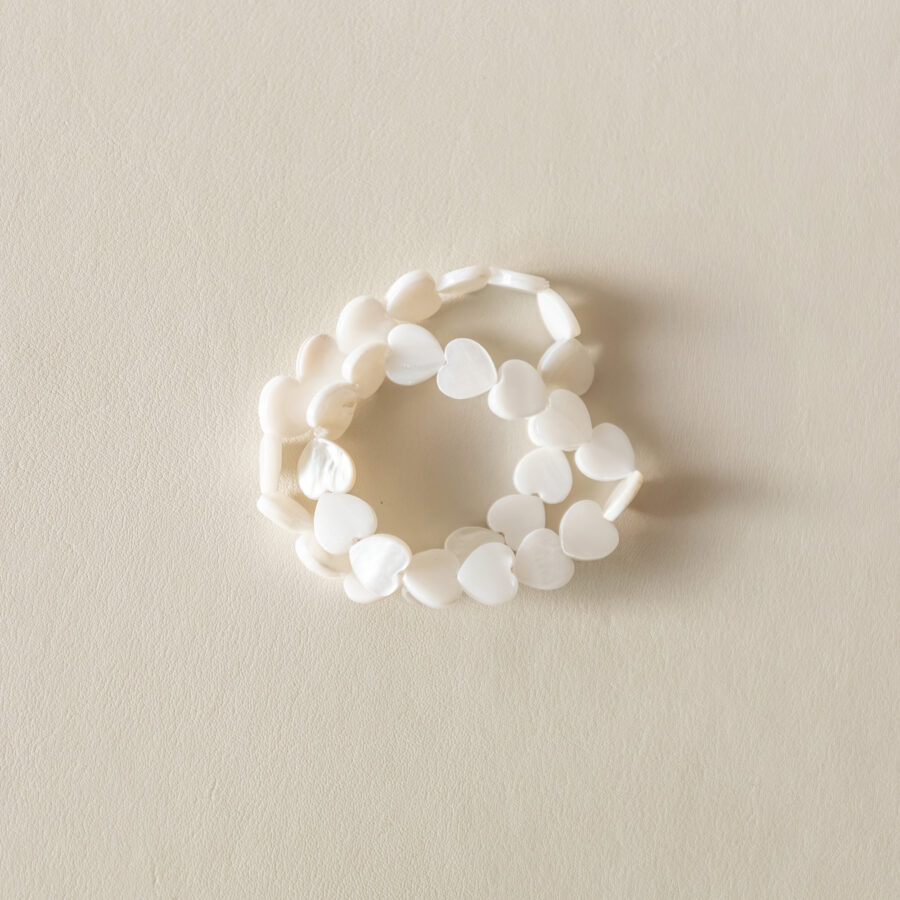Duo maman enfant – bracelets en cœurs de nacre