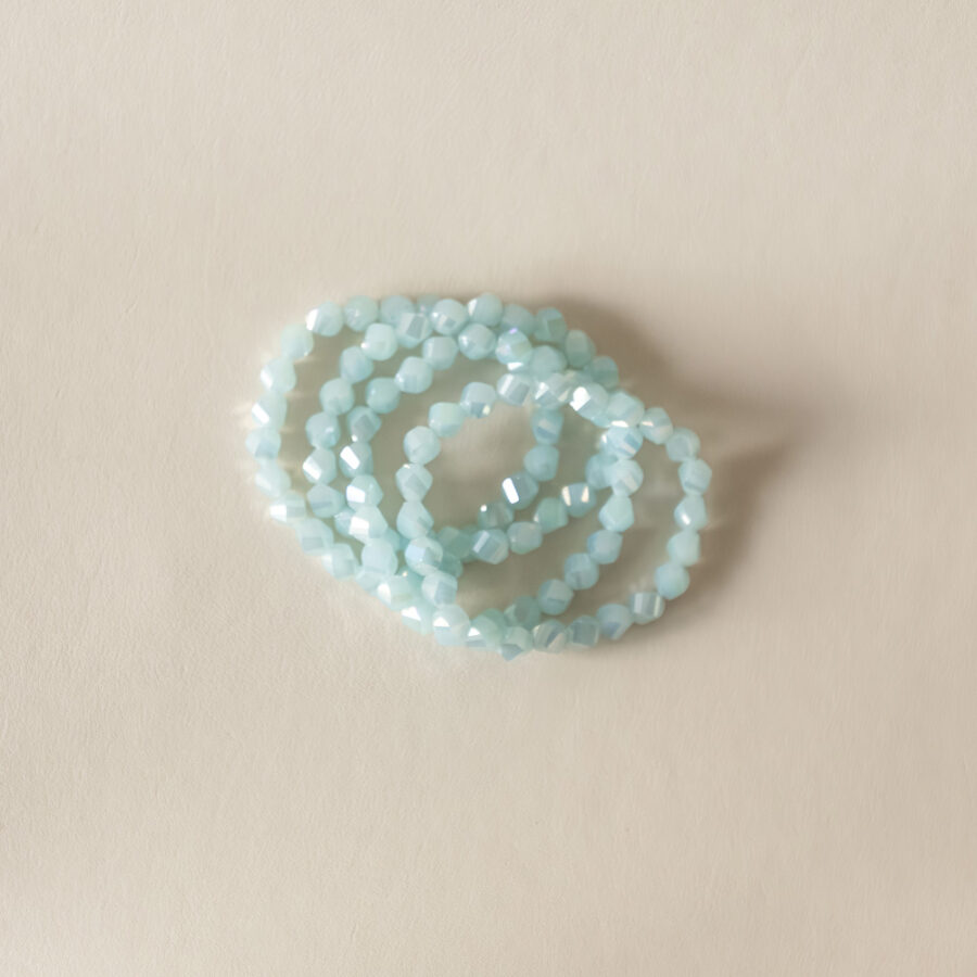 Bracelet cristal · bleu opalin
