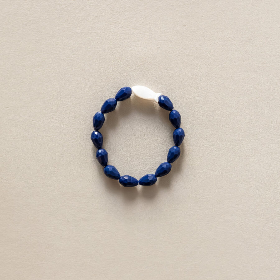 Bracelet cristal · bleu & Nacre