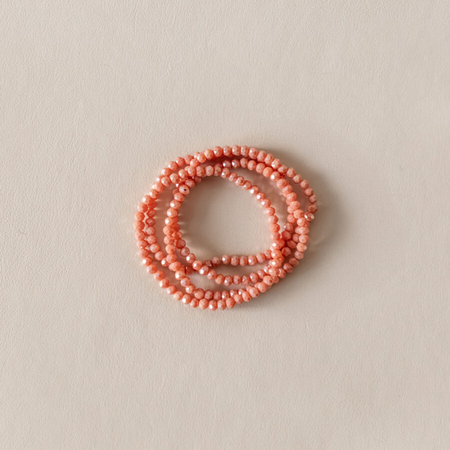 Bracelet cristal · corail · À l’unité ou en lot – Image 3