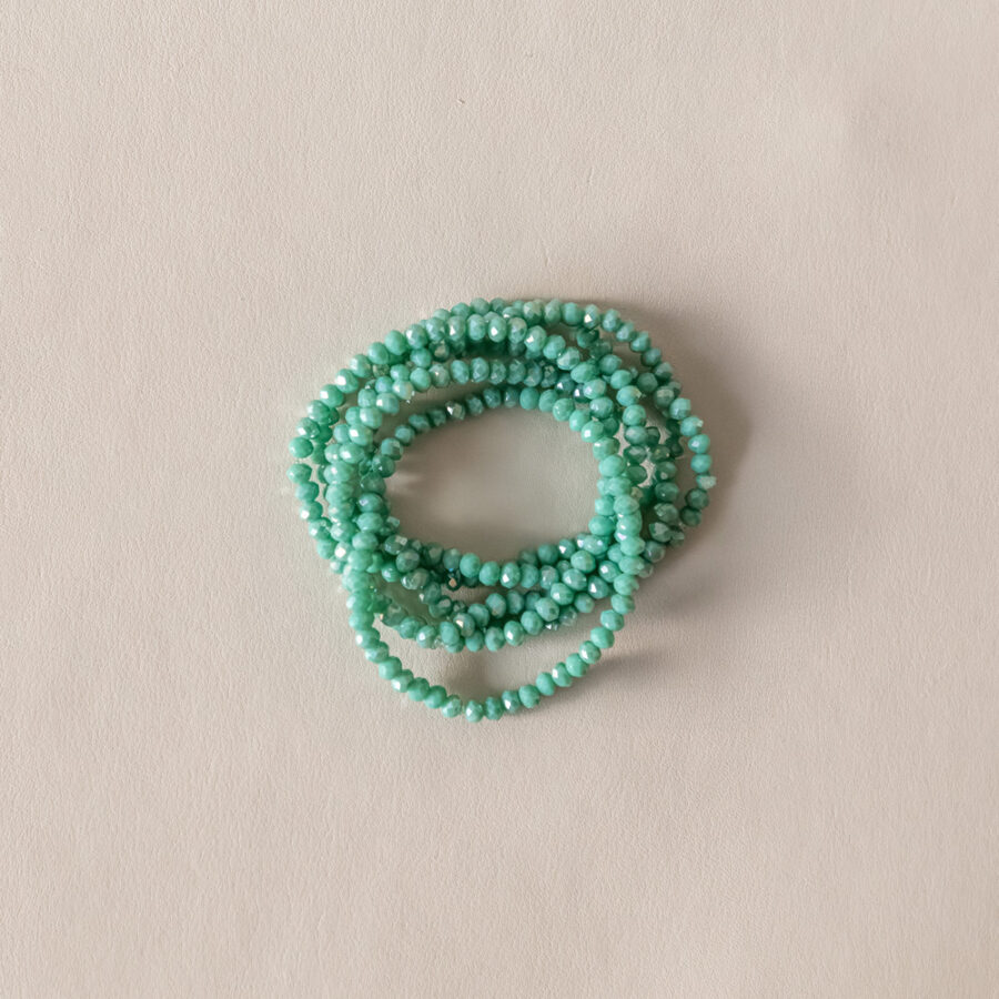 Bracelet cristal · vert menthe doux · À l’unité ou en lot