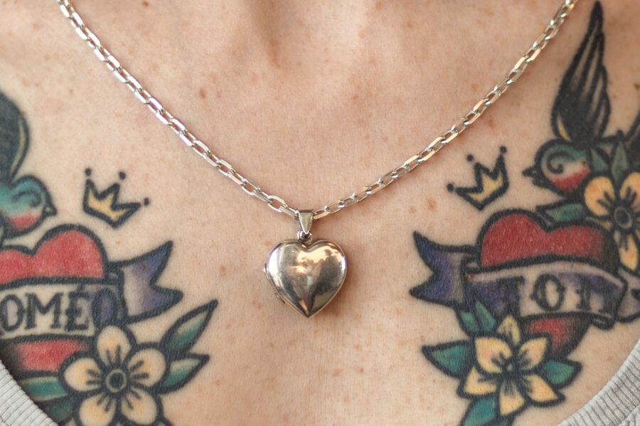 Ensemble Rock my heart · médaillon & chaîne – Image 2