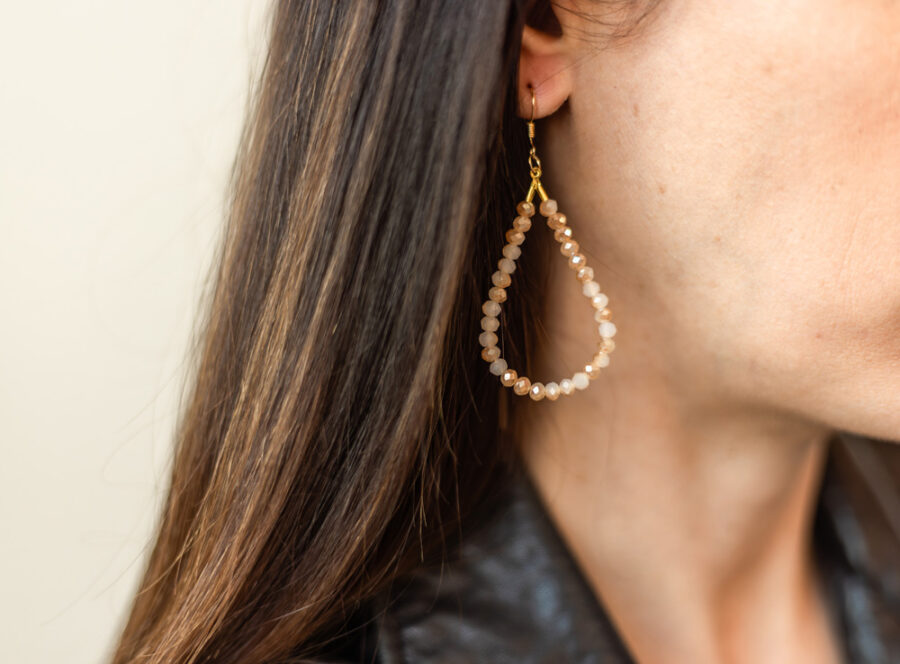 Boucles d'oreilles · larmes nude – Image 3