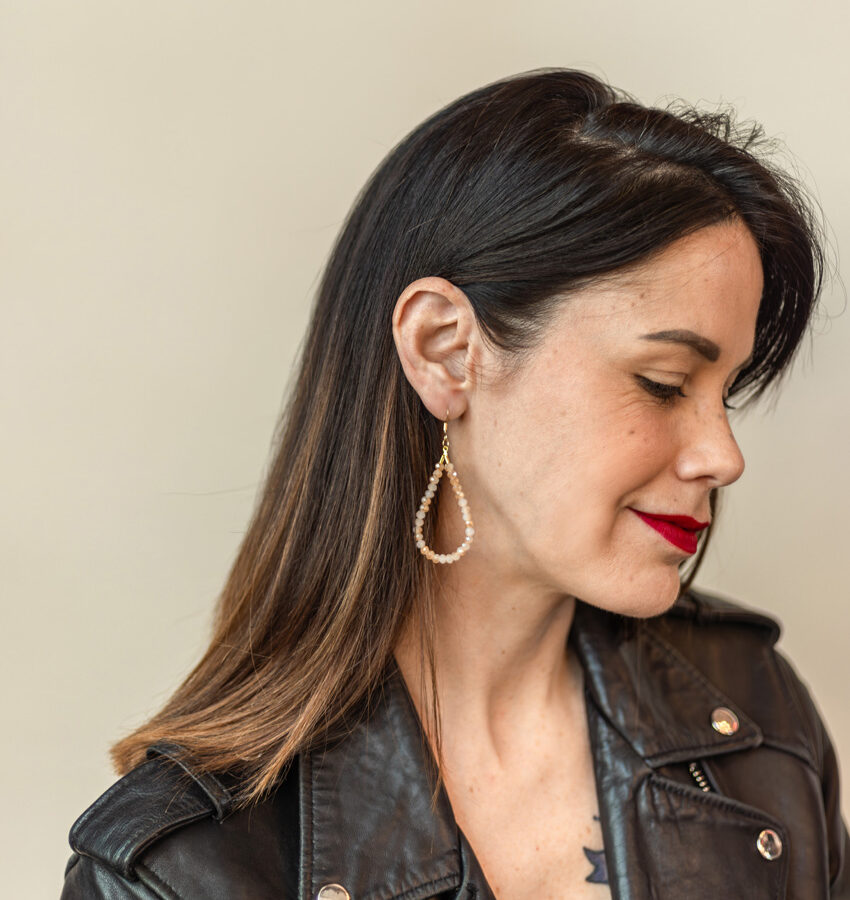 Boucles d'oreilles · larmes nude