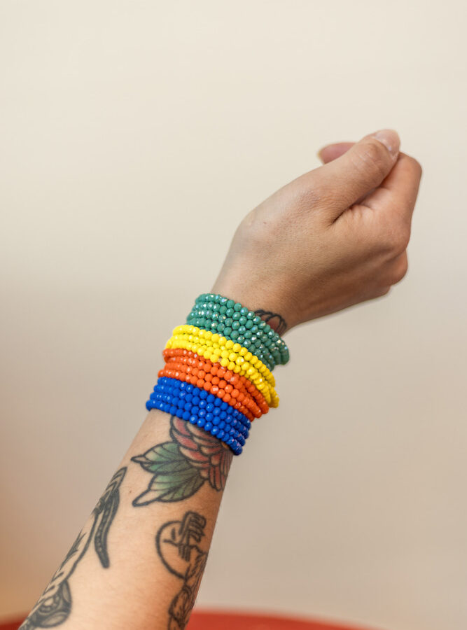 Bracelet cristal · jaune · À l’unité ou en lot