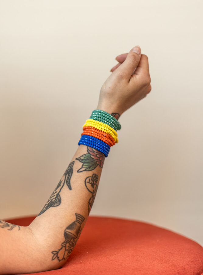 Bracelet cristal · bleu roi · À l’unité ou en lot