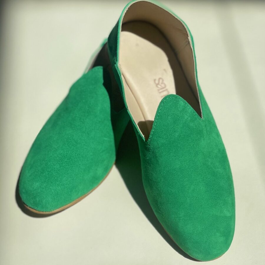 Mocassins slippers · daim vert