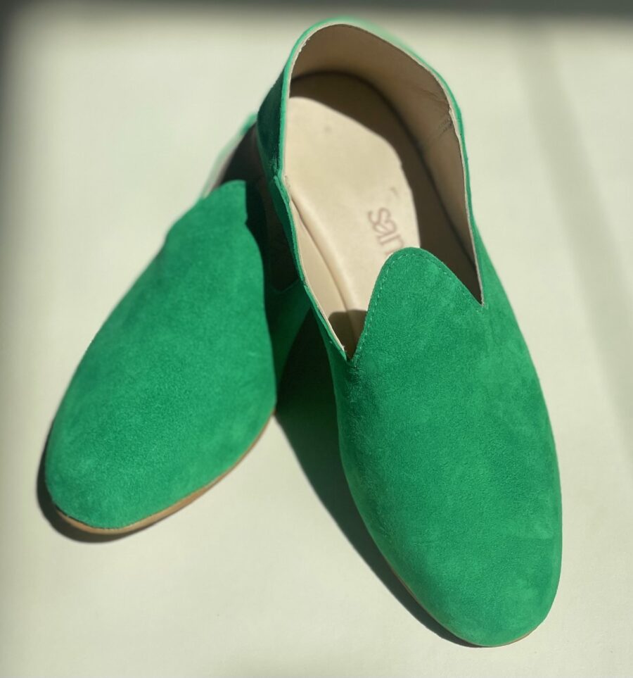 Mocassins slippers · daim vert