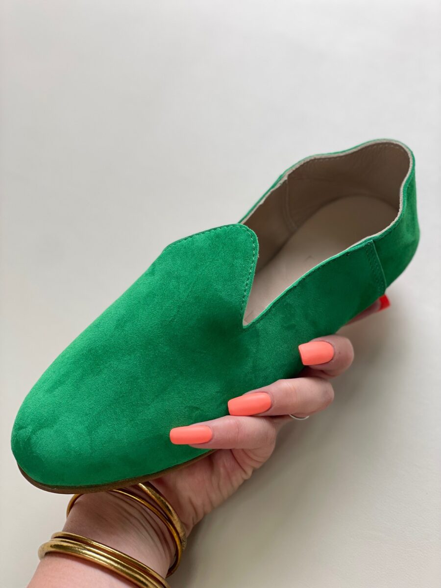 Mocassins slippers · daim vert – Image 4