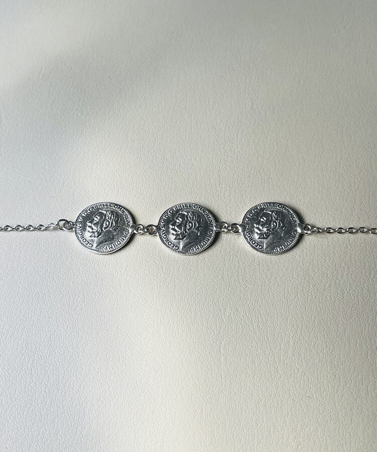 Bracelet · Gourmette lyra 3 pièces · en argent 925