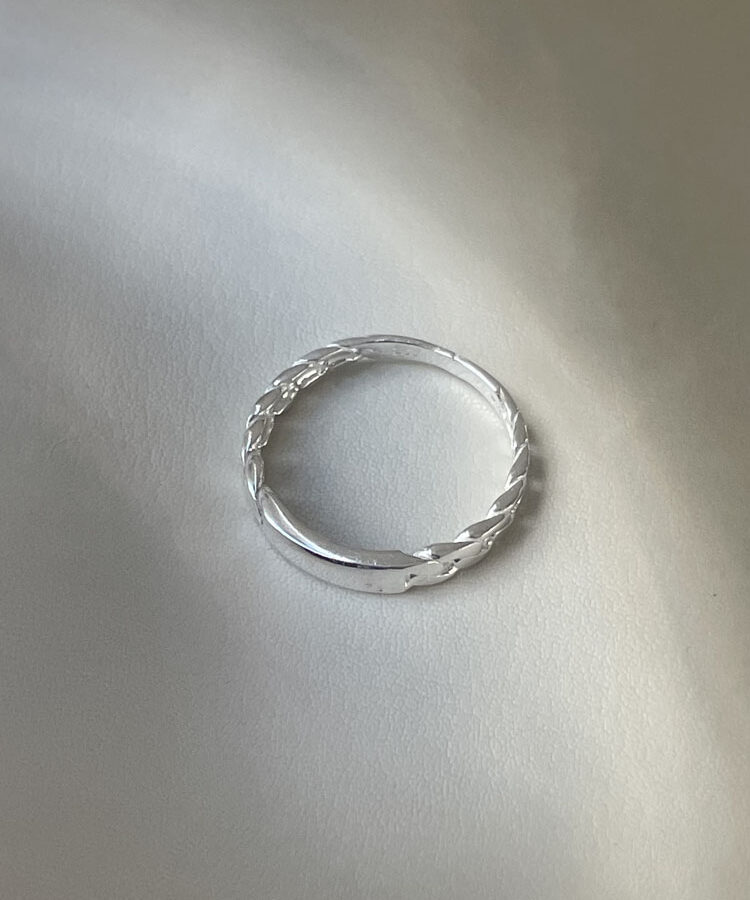 Bague chaîne · en argent 925 • Mixte