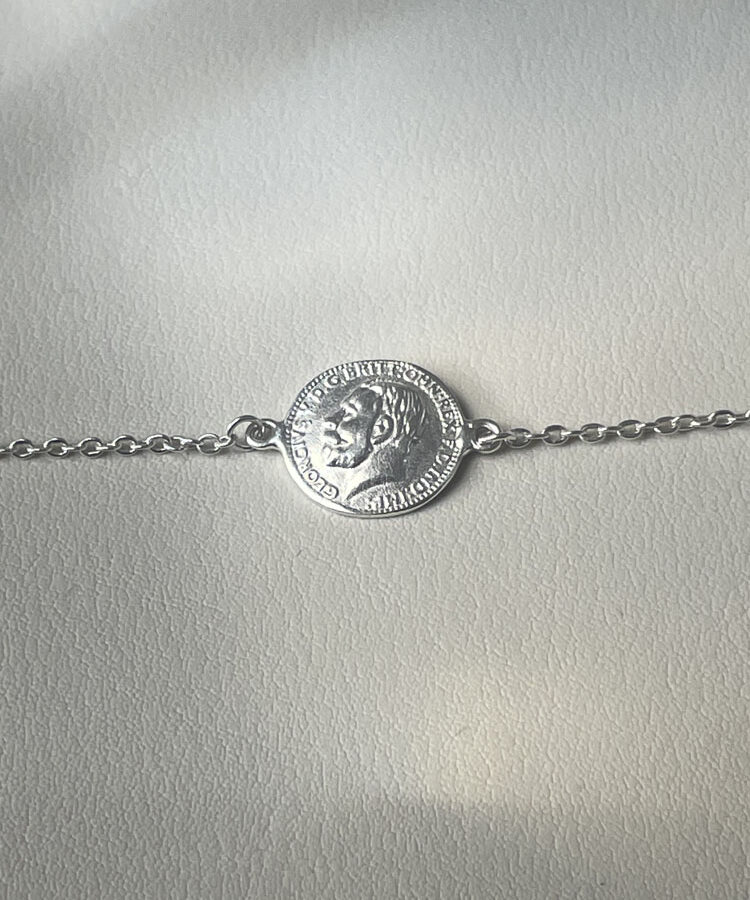 Bracelet · Gourmette lyra · en argent 925