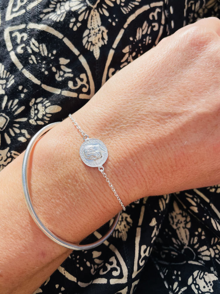 Bracelet · Gourmette lyra · en argent 925 – Image 2